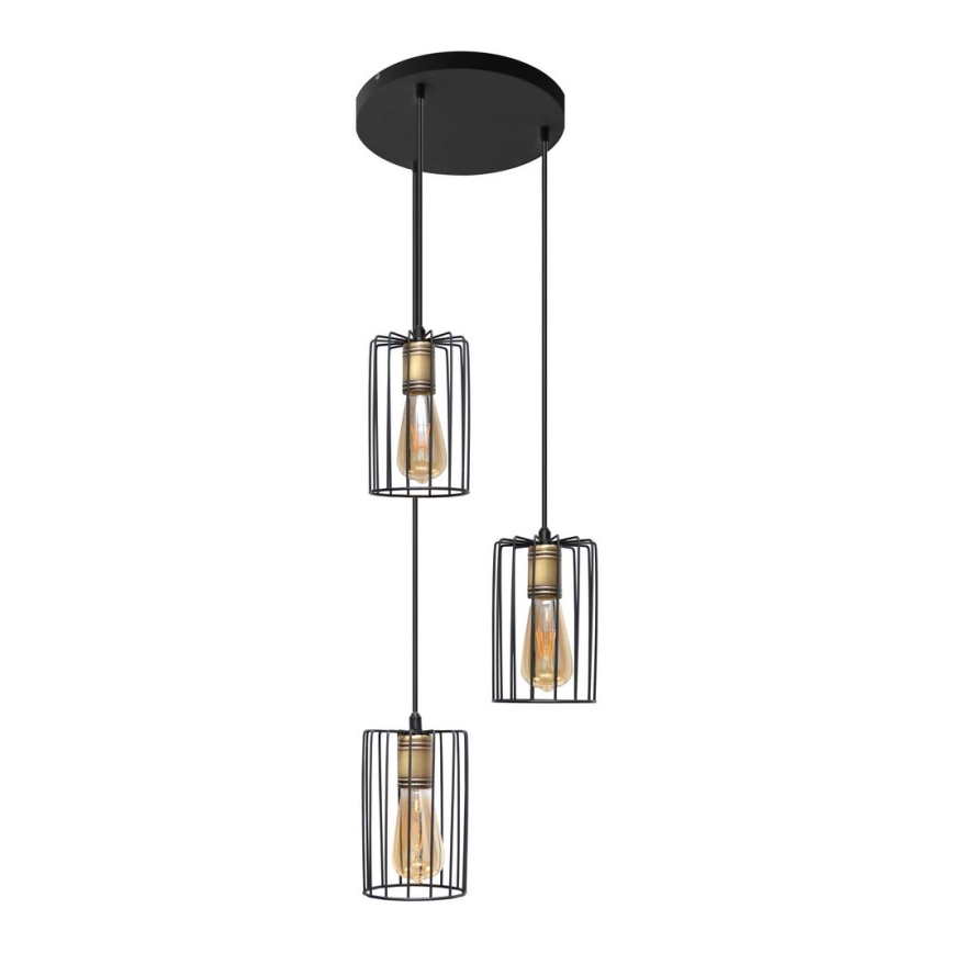 Hanglamp aan koord FARGO 3xE27/15W/230V