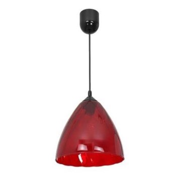 Hanglamp aan koord FLASH 1xE27/60W/230V rood