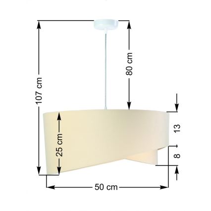 Hanglamp aan koord GALAXY 1xE27/60W/230V