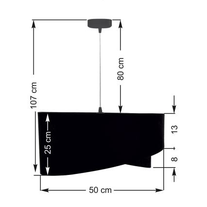 Hanglamp aan koord GALAXY 1xE27/60W/230V