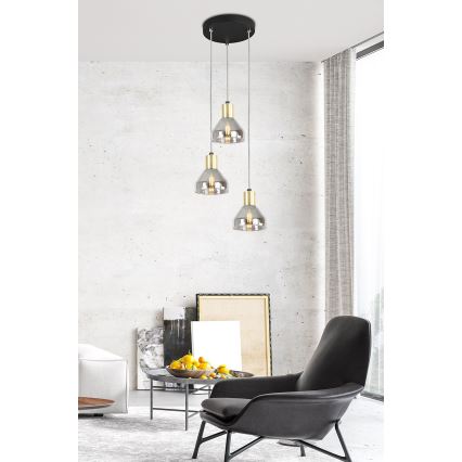 Hanglamp aan koord GREGORY 3xE14/40W/230V