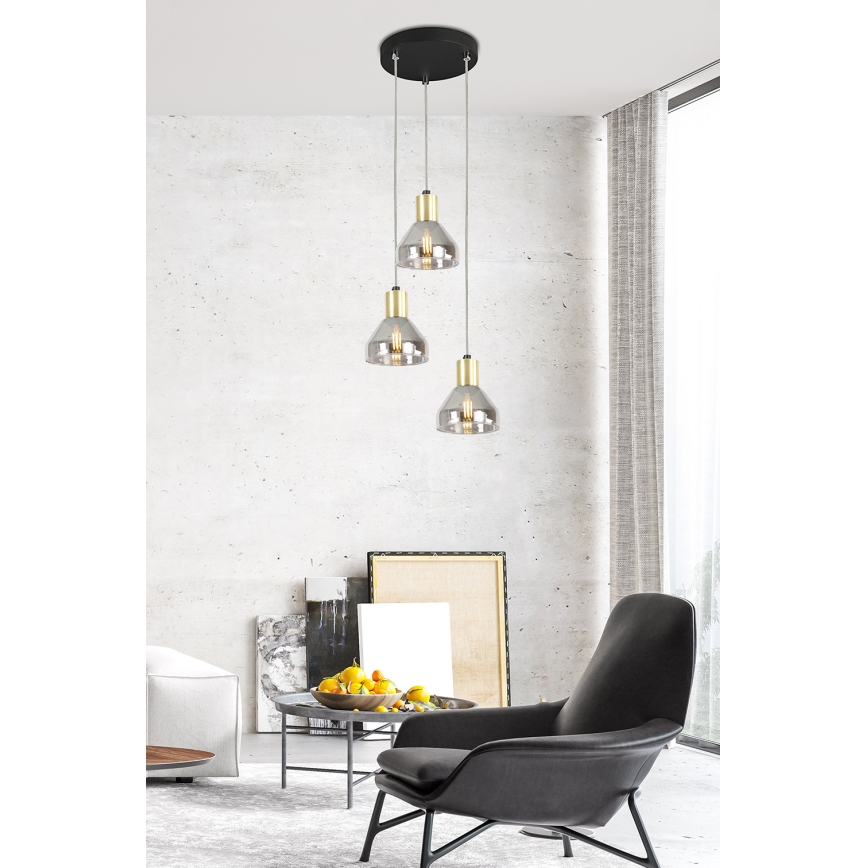 Hanglamp aan koord GREGORY 3xE14/40W/230V