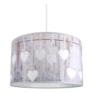 Hanglamp aan koord HEART 1x E27 / 60W / 230V