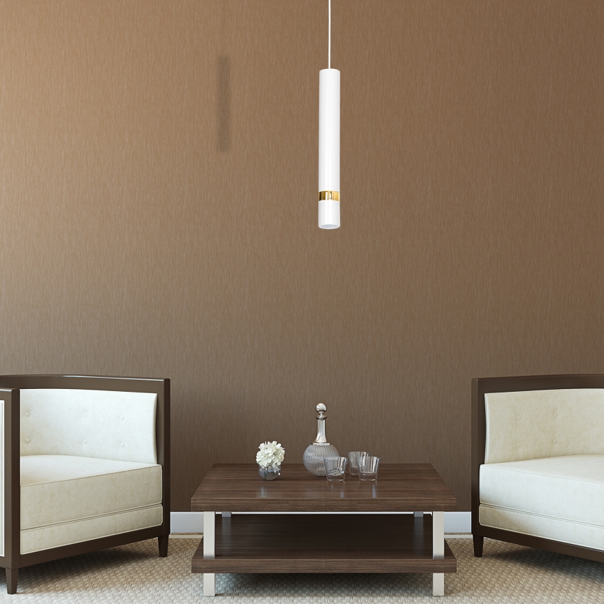Hanglamp aan koord JOKER 1xGU10/60W/230V wit