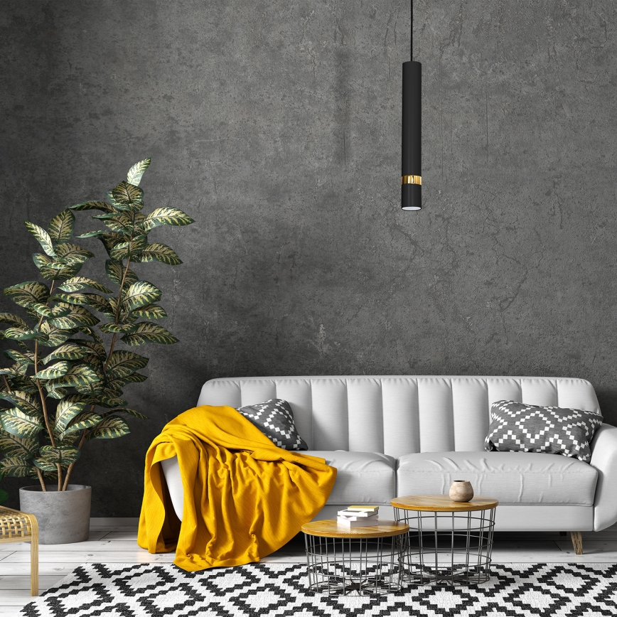 Hanglamp aan koord JOKER 1xGU10/60W/230V zwart