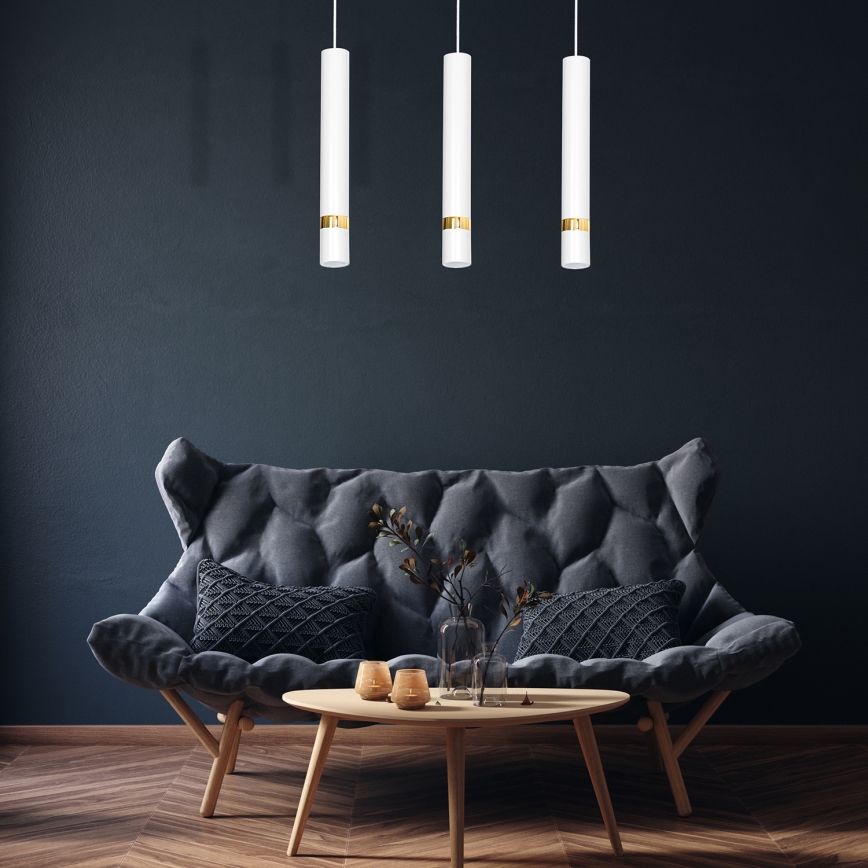 Hanglamp aan koord JOKER 3xGU10/60W/230V wit