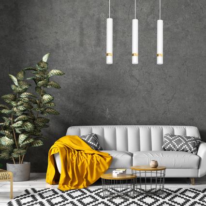 Hanglamp aan koord JOKER 3xGU10/60W/230V wit