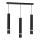 Hanglamp aan koord JOKER BLACK WOOD 3xGU10/8W/230V