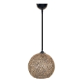 Hanglamp aan koord JUTE 1xE27/60W/230V bruin