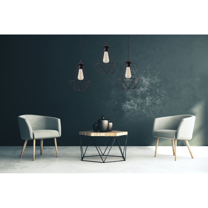Hanglamp aan koord KARO 1x E27 / 15W / 230V