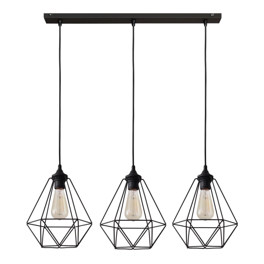 Hanglamp aan koord KARO 3xE27/15W/230V