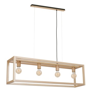 Hanglamp aan koord LEGNO 4xE27/60W/230V