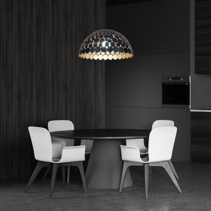 Hanglamp aan koord LISA BLACK 1xE27/60W/230V