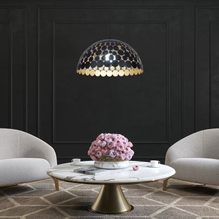 Hanglamp aan koord LISA BLACK 1xE27/60W/230V