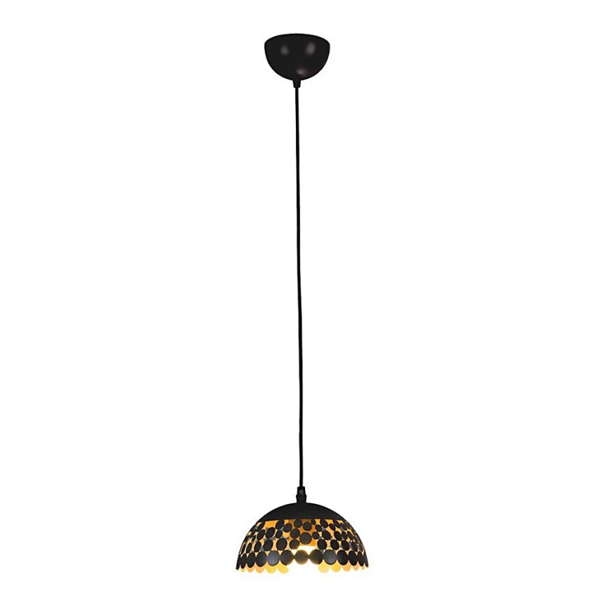 Hanglamp aan koord LISA BLACK 1xE27/60W/230V