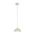 Hanglamp aan koord LISA WHITE 1xE27/60W/230V