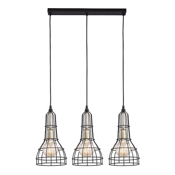 Hanglamp aan koord LONG 3xE27/60W/230V