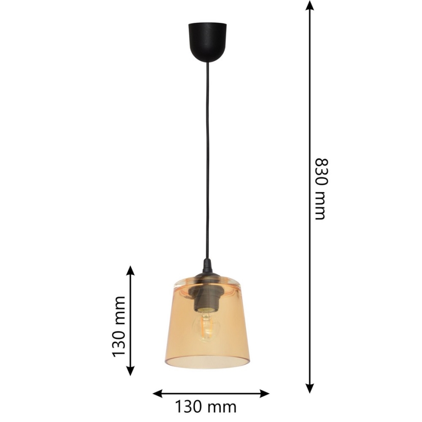Hanglamp aan koord LUCEA 1x E27 / 15W / 230V