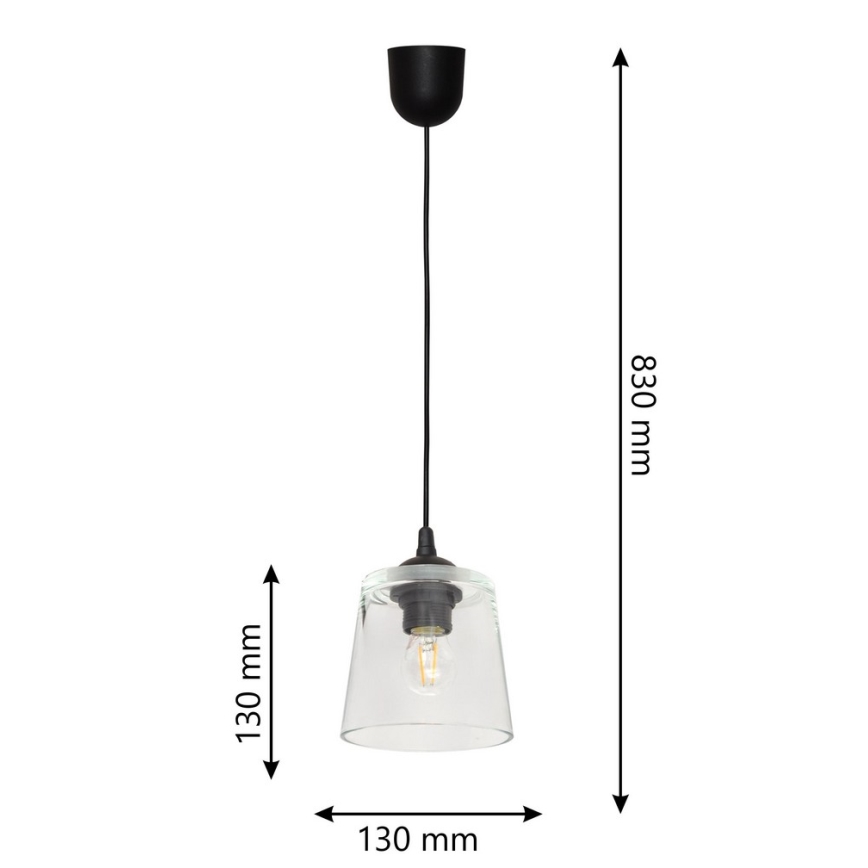 Hanglamp aan koord LUCEA 1xE27/15W/230V