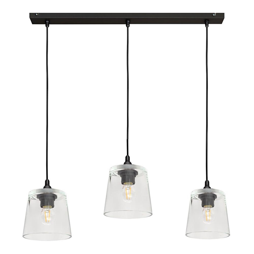 Hanglamp aan koord LUCEA 3x E27 / 15W / 230V