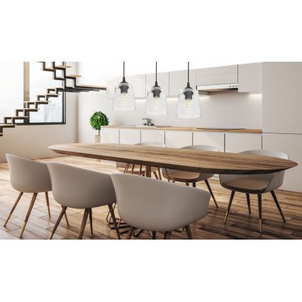 Hanglamp aan koord LUCEA 3x E27 / 15W / 230V
