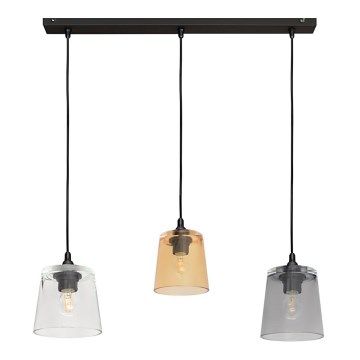 Hanglamp aan koord LUCEA 3x E27 / 15W / 230V