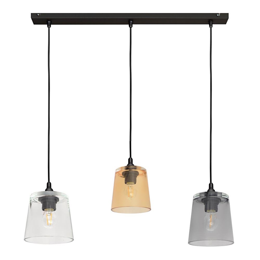 Hanglamp aan koord LUCEA 3x E27 / 15W / 230V