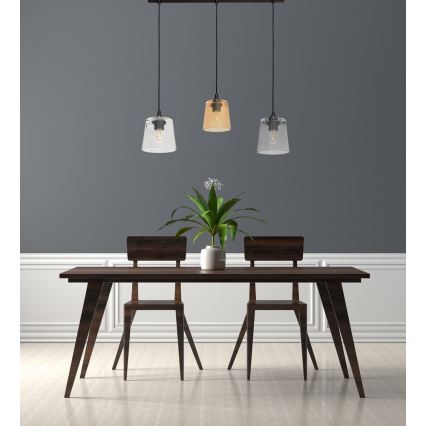 Hanglamp aan koord LUCEA 3x E27 / 15W / 230V