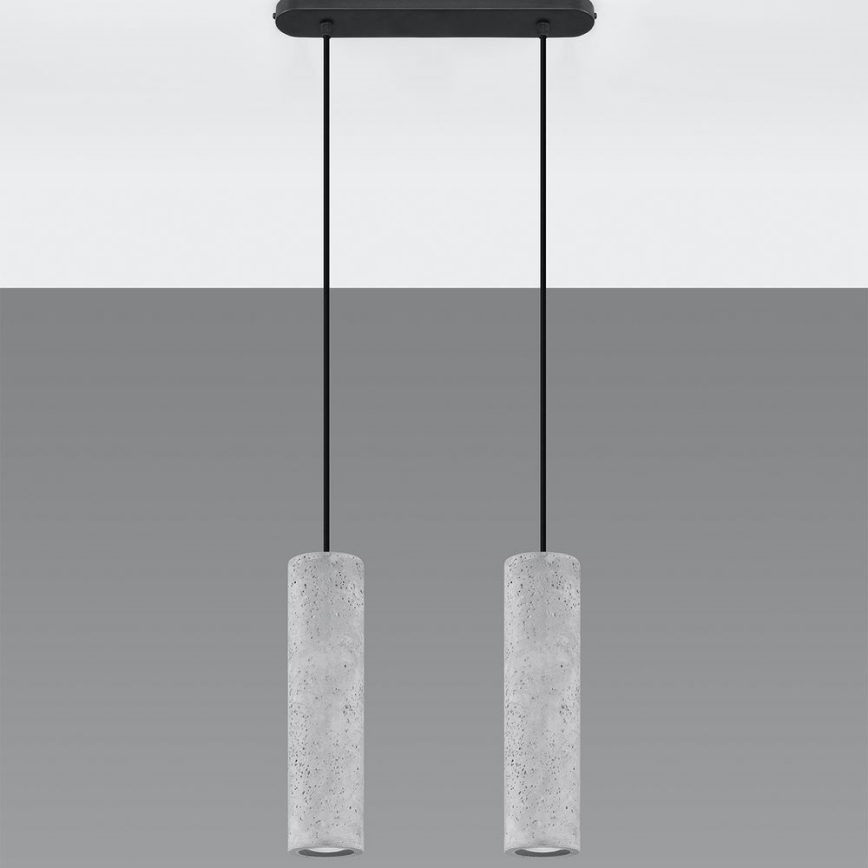 Hanglamp aan koord LUVO 2xGU10/40W/230V