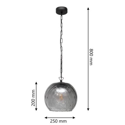 Hanglamp aan koord MARILLA 1x E27 / 15W / 230V