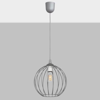 Hanglamp aan koord MERCURE 1xE27/15W/230V grijs