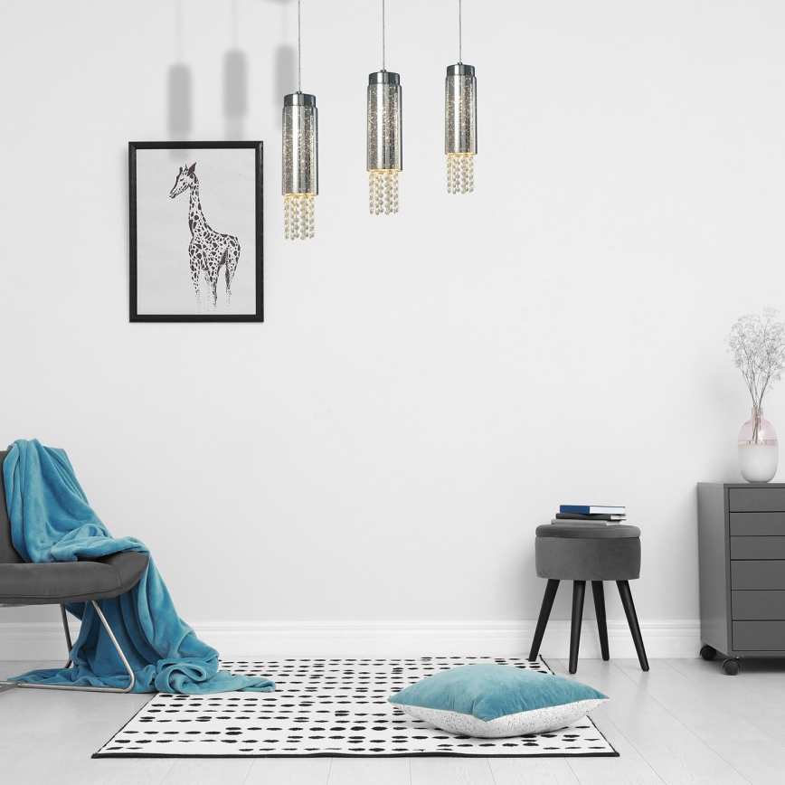 Hanglamp aan koord MOONLIGHT 3xE14/40W/230V