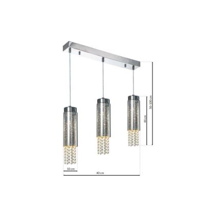 Hanglamp aan koord MOONLIGHT 3xE14/40W/230V