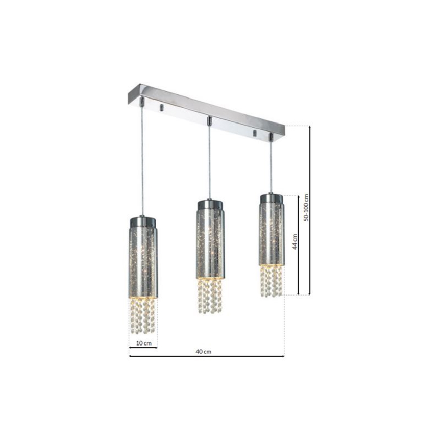 Hanglamp aan koord MOONLIGHT 3xE14/40W/230V