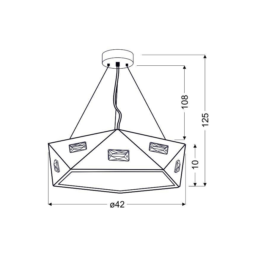 Hanglamp aan koord NEMEZIS 3xG9/40W/230V