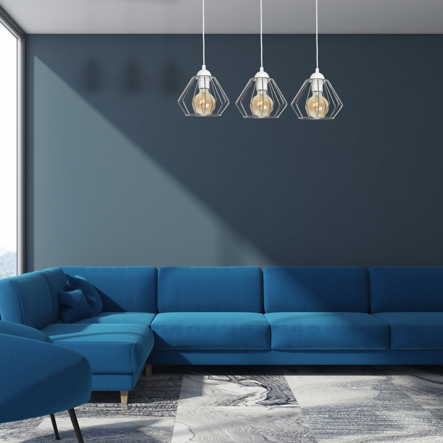 Hanglamp aan koord NORMAN 3xE27/60W/230V