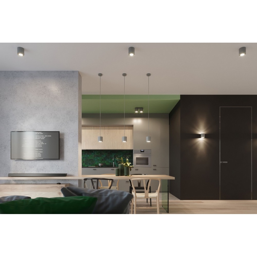 Hanglamp aan koord ORBIS 1 1xGU10/40W/230V grijs