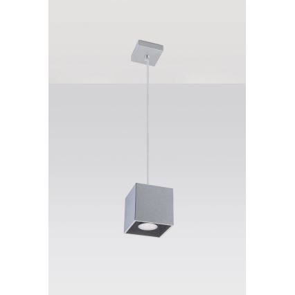 Hanglamp aan koord QUAD 1 1xGU10/40W/230V grijs