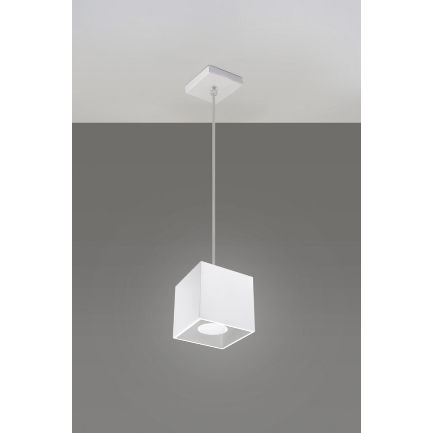 Hanglamp aan koord QUAD 1 1xGU10/40W/230V wit