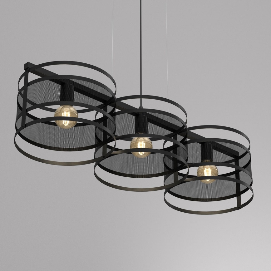 Hanglamp aan koord RIM 3x E27 / 60W / 230V