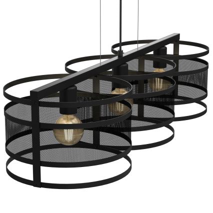 Hanglamp aan koord RIM 3x E27 / 60W / 230V