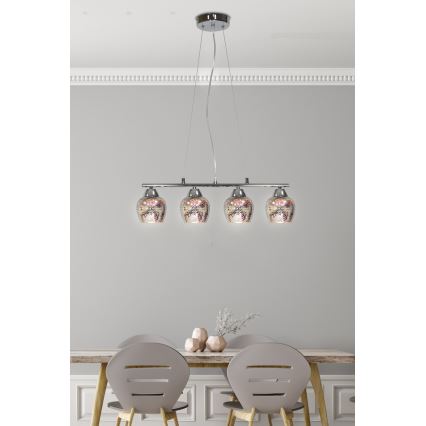 Hanglamp aan koord SIRIUS 4xE27/60W/230V