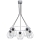 Hanglamp aan koord STAR 5xE27/60W/230V grijs