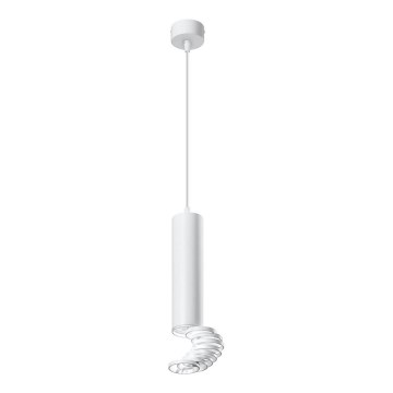 Hanglamp aan koord TUBA 1xGU10/50W/230V wit