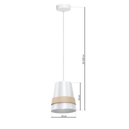 Hanglamp aan koord VENEZIA 1x E27 / 60W / 230V
