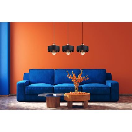 Hanglamp aan koord VEST 3xE27/60W/230V