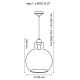Hanglamp aan koord VETRO 1xE27/60W/230V