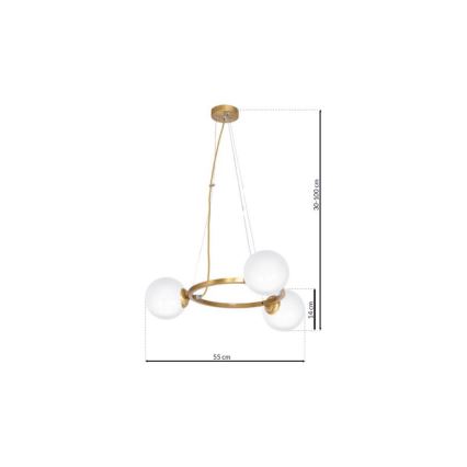 Hanglamp aan koord VIENNA 3xE14/40W/230V