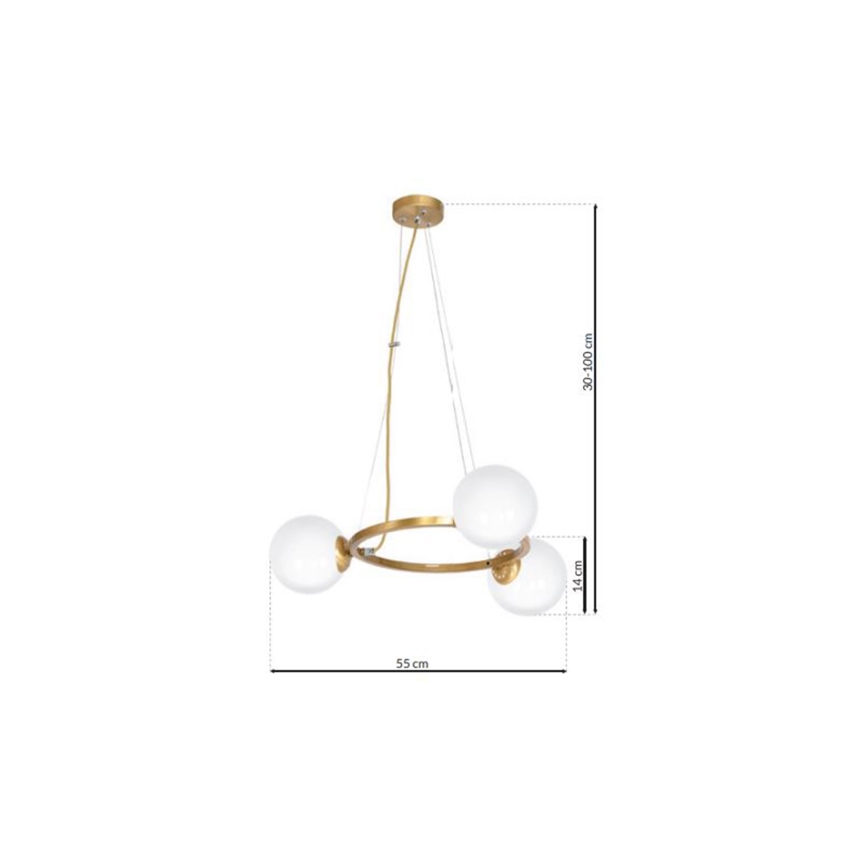 Hanglamp aan koord VIENNA 3xE14/40W/230V