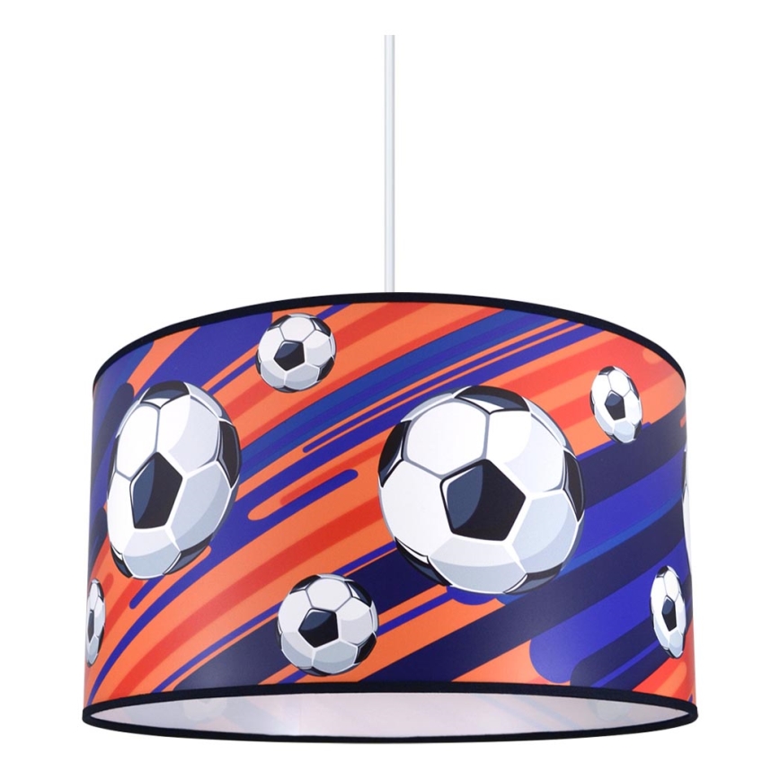 Hanglamp aan koord voor kinderkamer FOOTBALL 1x E27 / 60W / 230V